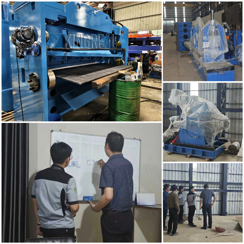 Μηχανή κοπής σε μήκος χάλυβα στην Ινδονησία