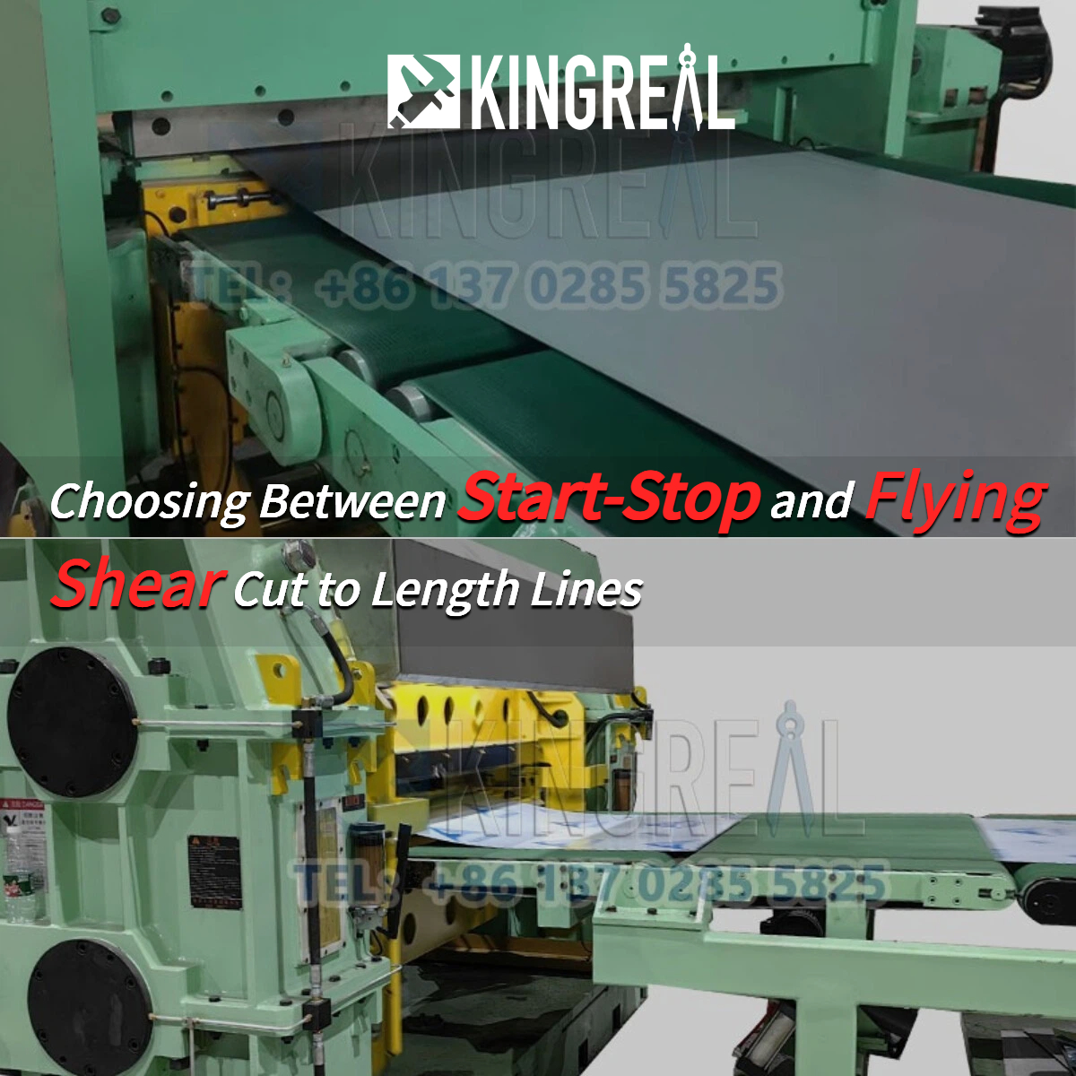 Επιλογή μεταξύ Start-Stop και Flying Shear Cut to Length Lines