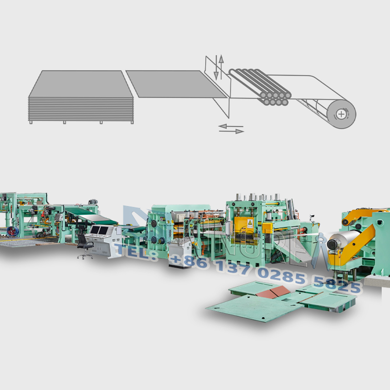 Μηχανή κοπής μετάλλου στο μήκος