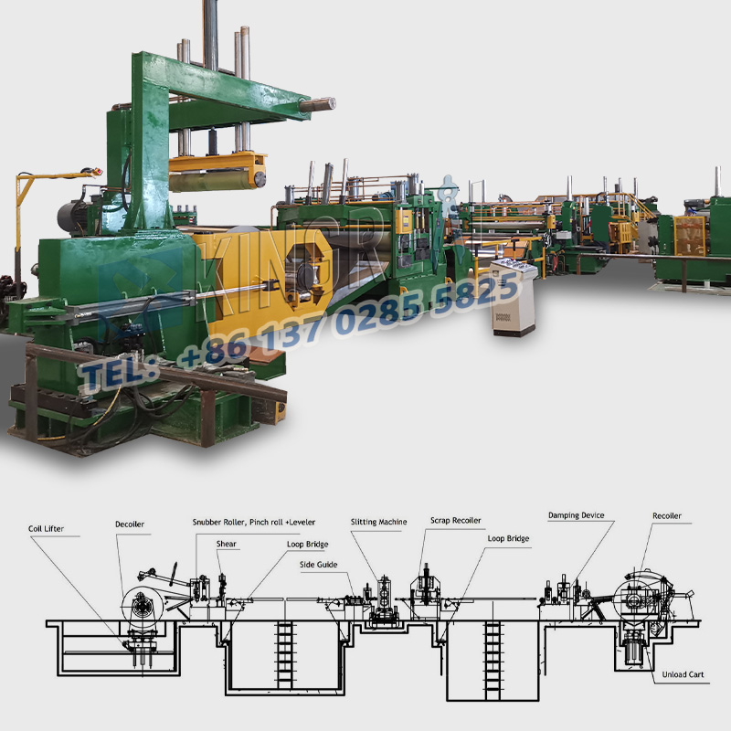 Μηχάνημα κοπής πηνίων από ανοξείδωτο χάλυβα